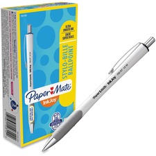 Paper Mate InkJoy 700 RT Ballpoint Pens - 1 mm Pen Point Size - Retractable - Black - White Barrel - 12 Dozen