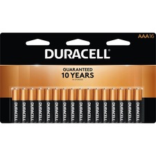 Duracell Coppertop Alkaline AAA Battery - MN2400 - For Multipurpose - AAA - 1.5 V DC - 16 / Pack