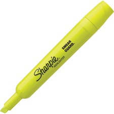 Sharpie Highlighter - Tank - Chisel Marker Point Style - Fluorescent Yellow - 12 / Each