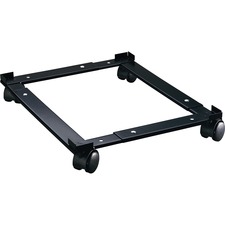 Lorell Commercial File Caddy - 181.44 kg Capacity - 4 Casters - Steel - x 16.6" Width x 11.4" Depth x 4" Height - Black - 1 Each