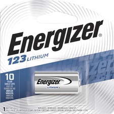 Energizer Lithium 123 3-Volt Battery - For Camera - 1300 mAh - 3 V DC - 1 / Box
