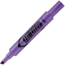 AveryÂ® Desk Style Highlighters - Chisel Marker Point Style - Fluorescent Purple - Purple Barrel - 1 Dozen