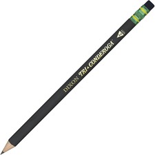 Dixon Tri-conderoga Executive Triangular Pencil - #2 Lead - Black Barrel - 1 Dozen