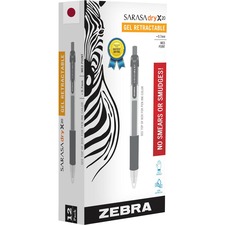 Zebra Pen Sarasa Dry X20 Gel Retractable Pens - Medium Pen Point - 0.7 mm Pen Point Size - Refillable - Retractable - Mahogany Pigment-based Ink - Translucent Barrel - 1 Each