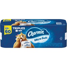 Charmin Paper Tissue - 183 Sheets/Roll - Soft, Absorbent - For Toilet - 20 / Pack