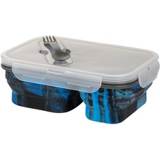 Bondstreet Food Jar Silicone PK - Food - Dishwasher Safe - Microwave Safe - Blue - Silicone, Polypropylene Body