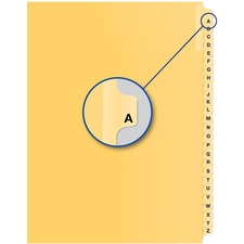 Davis Index Divider - Alphabet - A - Buff Divider - 25 / Pack