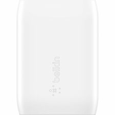 Belkin BoostCharge USB-C PD 3.0 PPS Wall Charger 30W + USB-C to USB-C Cable - 30 W - White - 1 Each
