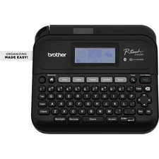 Brother P-Touch PT-D460BT Label Printer Gray - Thermal Transfer - 30 mm/s Mono - 16 Fonts - 180 dpi - Tape0.14" (3.50 mm), 0.24" (6 mm), 0.35" (9 mm), 0.47" (12 mm), 0.71" (18 mm) - Battery, Power Adapter - 6 Batteries Supported - AA - Black - Desktop - PC, Mac - QWERTY, Manual Cutter, Label Length Setting, Auto Numbering, Horizontal Alignment, Vertical Printing, Mirror Printing, Built-in Designs Template, Auto Power Off, Barcode Printing - for Small Office, Healthcare, Warehouse, Education