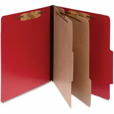 ACCO Top-Tab Folders,w/ Fasteners,3&quot;Exp,Letter,10/BX,R