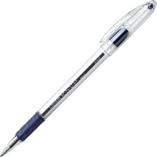 Pentel R.S.V.P. Ballpoint Stick Pens - Fine Pen Point - 0.7 mm Pen Point Size - Refillable - Blue - Clear Barrel - 1 Each