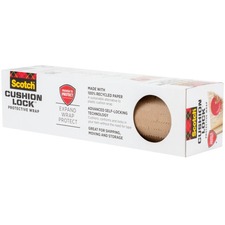 Scotch Cushion Lock Protective Wrap PCW-1230-EF, 12 in x 30 ft (304 mm x 9.14 m),1 Roll - 12" (304.80 mm) Width x 30 ft (9144 mm) Length - Easy Tear, Recyclable - Paper - 1 / Pack