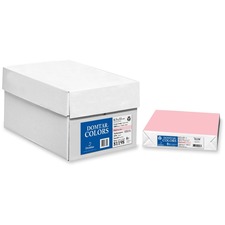 Domtar Colored Multipurpose Paper - Letter - 8 1/2" x 11" - 20 lb Basis Weight - Smooth - 500 / Ream - Pink
