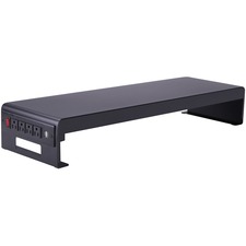 Rocelco Dual Monitor Stand AC-USB - 4.75" (120.65 mm) Height x 30" (762 mm) Width x 9" (228.60 mm) Depth