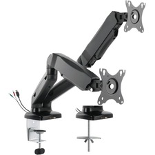 Rocelco RMA2 Desk Mount for Monitor - 2 Display(s) Supported - 13" to 27" Screen Support - 12.97 kg Load Capacity - 1 Each