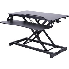 Rocelco VADRB - Hi-Lift Adjustable Desk Riser - 13.61 kg Load Capacity - Black