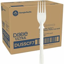 SmartStock Cutlery Set, Fork, Natural Beige, 6.4", 24/Carton