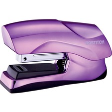 Bostitch Flat Clinch Stapler, 40 Sheets, Metallic Purple - Staples Upto 40 Sheet - Holds Upto 105 Staple - Half Strip - Metallic Purple