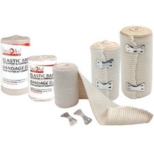 First Aid Central Elastic Bandage Wrap, 5.1cm x 4.5m (2" x 5yd) - 2" (50.80 mm) x 15 ft (4572 mm) - 1Each - Tan