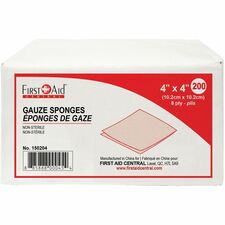 First Aid Central FXX150204 Gauze Sponge