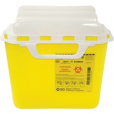 First Aid Central Sharps Container, 5.1L - 5.10 L Capacity - Yellow - 1 Each