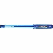 Zebra Pen Liquid Rollerball Needle point Pen - Medium Pen Point - 0.5 mm Pen Point Size - Blue - Translucent Barrel - Metal Tip - 1 Each