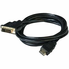 Club 3D DVI to HDMI 1.4 Cable Bidirectional M/M 2 m / 6.56 ft - 6.6 ft (2 m) DVI/HDMI Video Cable for Monitor, Projector, Television, PC, Notebook, Gaming Console - First End: 1 x DVI-D (Dual-Link) Digital Video - Male - Second End: 1 x HDMI 1.4 Digital Audio/Video - Male - Supports up to 3840 x 2160 - Gold Plated Contact - Black