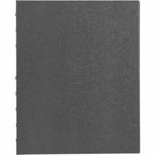 Blueline MiracleBind Notebook - 150 Pages - Twin Wirebound - 9.25" (234.95 mm) Height x 7.25" (184.15 mm) Width - Cool Gray Cover - Hard Cover, Micro Perforated, Self-adhesive, Index Sheet, Storage Pocket - Recycled