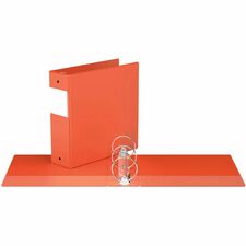 Davis Group Premium Economy, Round Ring, Binder, (Orange, 3") - 3" (76.20 mm) Binder Capacity - 8 1/2" (215.90 mm) x 11" (279.40 mm) Sheet Size - 600 Sheet Capacity - 3 Ring - Fastener: Round Ring - Pocket: 2, Internal - Polypropylene - Orange - Recycled - Label Holder, PVC-free - 1 Each