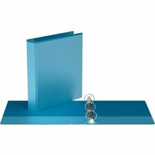 Davis Group Easyview Ring Binder - 1 1/2" (38.10 mm) Binder Capacity - Letter - 8 1/2" (215.90 mm) x 11" (279.40 mm) Sheet Size - 275 Sheet Capacity - 3 Ring(s) - Fastener(s): Round Ring - Pocket(s): 2, Inside Front & Back - Polypropylene - Turquoise Blue - 6.60 lb (2993.71 g) - Recycled - Clear Overlay, Ink-transfer Resistant, PVC-free - 1 Each