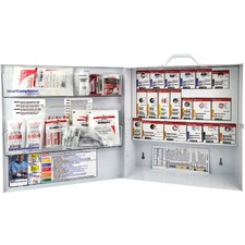 First Aid Central SmartCompliance First Aid Cabinets - 30 x Piece For 50 x Individual - 16.50" Height x 15.75" Width x 5.50" Depth - Metal Case - 1 Each