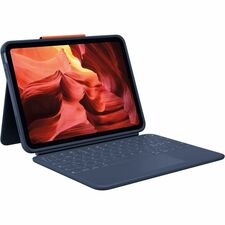 Logitech Rugged Combo 4 Touch Rugged Keyboard/Cover Case (Folio) for 10.9" Apple iPad (10th Generation) Tablet - Classic Blue - Drop Resistant - 0.79" (20.07 mm) Height x 10.10" (256.54 mm) Width x 7.68" (195.07 mm) Depth - 1 Pack