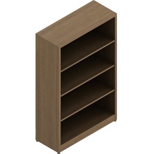 Offices To Go ML48BC Ionic | 30"W x 48"H Bookcase - 30" x 12"48" , 1" Top, 1" Gable, 0.7" Shelf - 3 Shelve(s) - 3 Adjustable Shelf(ves) - Finish: Mahogany, Thermofused Laminate (TFL)