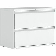 Offices To Go MVL1900 Lateral File - 36" x 19.3"27.3" - 2 x File Drawer(s) - Finish: White