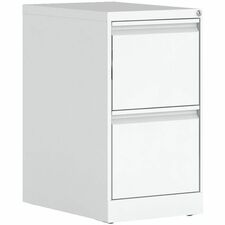 Offices To Go MVL Pedestal - 15" x 23"27" - 2 x File Drawer(s) - Finish: White