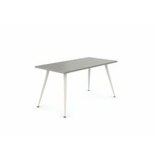 Global Pashley Work Surface - For - Table TopRectangle Top - Tapered Base - 4 Legs - Noce Grigio - Laminate Top Material