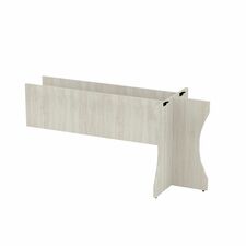 Heartwood Table Desk - Woodgrain Laminate Square, Thermofused Laminate (TFL) Top x 1" Table Top Thickness - 28" Height - Winter White