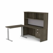 HDL Innovations Office Furniture Suite - Material: Laminate - Finish: Gray Dusk