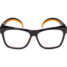 Kleenguard Maverick Safety Glasses - Recommended for: Eye - UVA, UVB, UVC Protection - Polycarbonate - Orange, Black - Anti-glare, Recyclable, Anti-scratch - 1 / Each