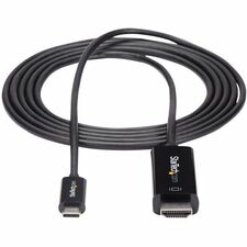 StarTech.com HDMI/USB-C Audio/Video Cable - 6 ft HDMI/USB-C A/V Cable for Display, USB Device, MacBook, Chromebook, Notebook - Black