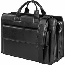 bugatti EXB5714 Carrying Case (Briefcase) for 15.6" Notebook - Black - Vegan Leather Body - Handle, Shoulder Strap