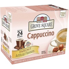 Grove Square K-Cup Cappuccino Hazelnut Single Serve - 24 / Box