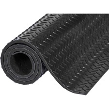 Mat Tech Deckplate Anti-fatigue Mat - 36" (914.40 mm) Length x 24" (609.60 mm) Width x 0.563" (14.29 mm) Thickness - Diamond - Vinyl, PVC Foam - Black - 1Each