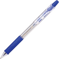 Pentel Recycled Retractable R.S.V.P. Pens - Medium Pen Point - 1 mm Pen Point Size - Refillable - Retractable - Blue - Clear Barrel - Stainless Steel Tip - 1 Each