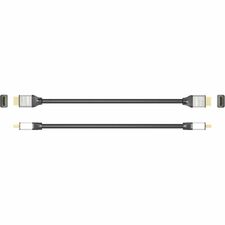 j5create Premium High Speed HDMI/ Cable with Ethernet - 6.6 ft (2.01 m) A/V Cable for Audio/Video Device, Display, Notebook, Desktop Computer, Docking Station, Monitor, TV, Blu-ray Player, DVD Player, Set-top Box, Amazon Fire TV, ... - First End: 1 x HDMI Digital Audio/Video - Male - Second End: 1 x HDMI Digital Audio/Video - Male - 18 Gbit/s - Supports up to 3840 x 2160 - Shielding - Gold Plated Connector - Black - 1 Each