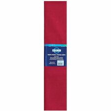 DBLG Import Inc Crepe Paper - Decoration, Flower, Costume, Paper Sculpture, Craft, Party - 20" (508 mm) Width x 90" (2286 mm) Length - Red - 12 / Pack