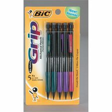 BIC Extra-Precision Mechanical Pencil, HB Lead, Metallic Barrel, Fine Point (0.5mm), Black, 60-Count - 0.5 mm (0.02") Black Lead - 2HB - Fine Point - 5 / Pack
