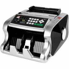 Royal Sovereign RBC-EP1000-CA / Bank Grade Mixed Denomination Bill Counter - 200 Bill Capacity - Counts @ 1200 bills/min - Black, Silver