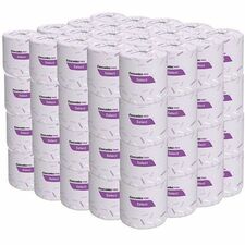 Cascades PRO Standard Bath Tissue - 2 Ply - 500 Sheets/Roll - White - Individually Wrapped, Hygienic, Soft - For Bathroom, Toilet, Skin, Industry, Education, Food Service, Retail - 80 / Box
