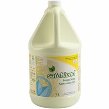 Safeblend Foam Soap Fragrance Free - 4 L - Hand, Body, Hair, Skin - Moisturizing - Recycled - Fragrance-free, Non-toxic, Dye-free, NPE-free, EDTA-free, Phosphate-free, Bleach-free